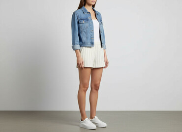 krótkie spodenki off white: United Colors of Benetton, Shorts for women, size S