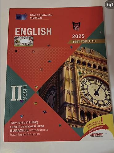 5555 test cavablari: Məhsul: “ENGLISH 2025 – Test Toplusu”, Dövlət İmtahan Mərkəzi (DİM) — 2