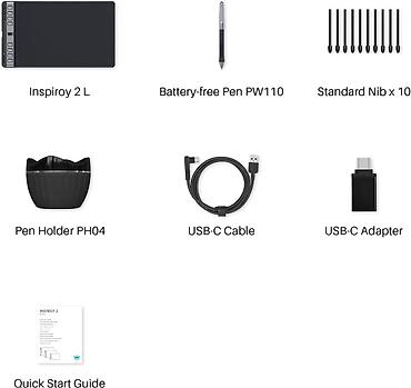 xp pen: Графический планшет Huion H951P Inspiroy 2 M Art 3507 Широкая — 5