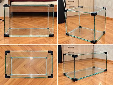 Şüşə terrarium/akvarium karkası - Material: şəffaf, cilalanmış