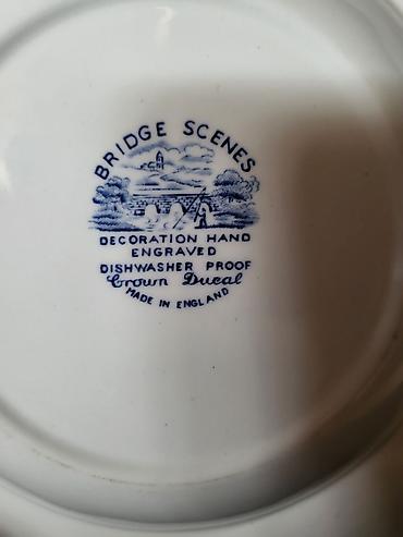 Kuhinjski setovi: Engleski duboki tanjiri Crown Ducal iz 70ih.god. Engleski duboki — 12