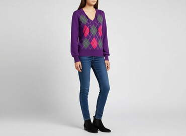 sweter w chmurki reserved: Yessica, Светр жіночий, розмір S