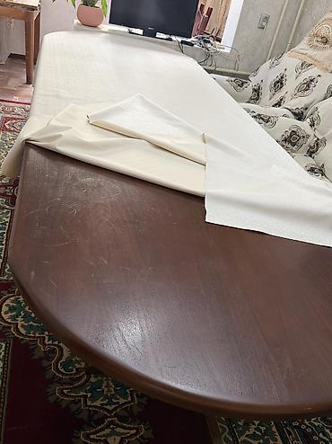 study table: Стол и стул для зала, Б/у, Самовывоз, цвет - Коричневый — 2