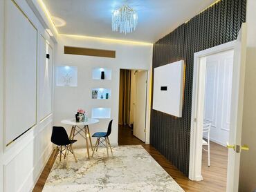 таш комур квартира: 2 бөлмө, 40 кв. м, Элитка, 5 кабат, Дизайнердик ремонт