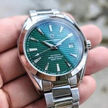 Ručni satovi: PAGANI DESIGN PD-1688-40mm-Zelena-OmegaSeamaster Homage Potpuno nov — 8
