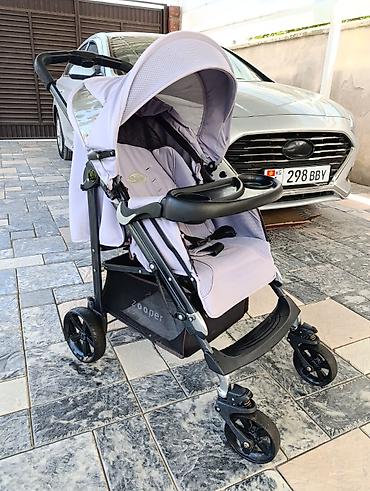 valco baby: Коляска, цвет - Фиолетовый, Б/у, Самовывоз — 1