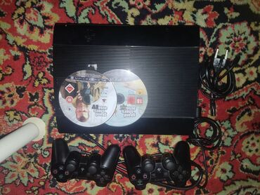 купить диски сони плейстейшен 3: Игровая консоль Sony PlayStation 3 Super Slim. включается все работает