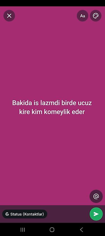 paketci teleb olunur: Xidmət: İş axtarışı və münasib kirayə mənzil tapılması üçün köməklik — 1