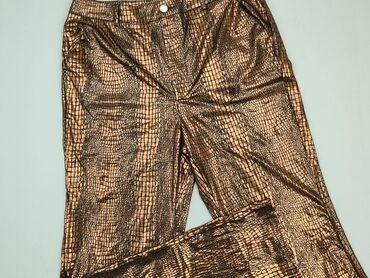 spódnice z imitacji skóry brązowa: Trousers, Shein, L (EU 40), condition - Very good