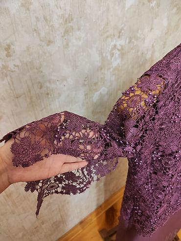 ziyafet geyimleri: ALZARA Line brendi – bənövşəyi/ərik tonlarında zərif paltar - Model — 9