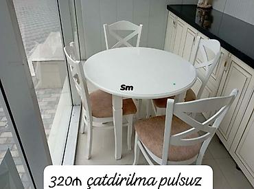 Masa və oturacaq dəstləri: Mətbəx üçün, Açılmayan, Dördbucaq masa, 2 stul — 23