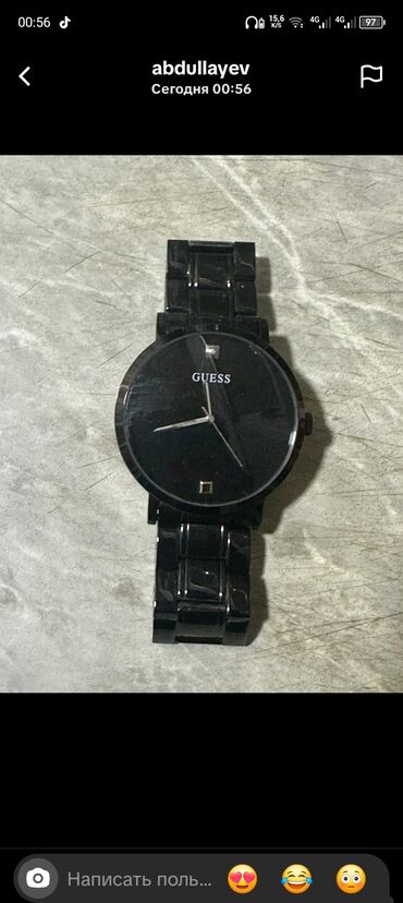 Alfa Romeo: Наручные часы, Guess, цвет - Черный