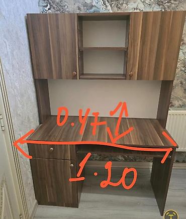 Digər mebel: MetiYazı masası satılır 100 m.Uzunu 1.20 eni 0.47 hundurluk 1.70 — 1