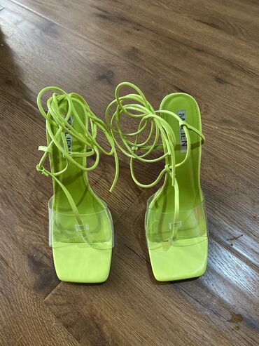 босоножки каблук: Туфли Размер: 37, цвет - Зеленый