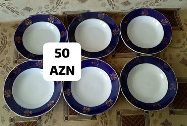 qasiq qabi: Boşqablar, 6 ədədli dəst, rəng - Ağ