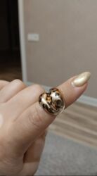 Üzüklər: Qızılı tonlarda tənzimlənən barmaq üzü dəsti - 3 ədəd qalın dizaynlı — 3