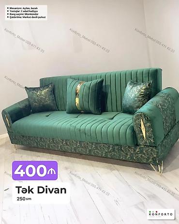 Tək divan – 250 sm - Mexanizm: açılan, bazalı (yataq funksiyalı və lalafo.az -da Tək divan – 250 sm - Mexanizm: açılan, bazalı (yataq funksiyalı və