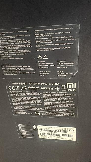 mi tv: Xiaomi Mi LED TV, model: L65M5-5ASP (65 düym). - Ekran: 4K UHD LED — 2