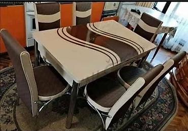 Setovi stolova i stolica: 08. AKCIJAAA STO I 6 STOLICA 230EUR Roba iz uvoza. Atraktivni dezeni — 1