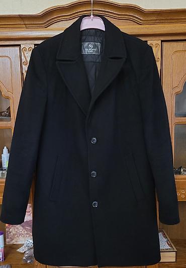 Kişi geyimləri: PALMONTE Exclusive kişi palto - Rəng: qara - Model: klassik, dizə — 1