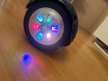 Электротранспорт: LED işıqlı hoverboard (öz-özünü balanslayan skuter) - Korpus: qara — 3