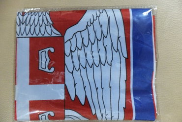 Zastava Srbije 150 x 90 cm, sa štepom za barjak