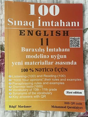 Testlər: “100 Sınaq İmtahanı – English 11” hazırlıq kitabı – 11-ci sinif — 1