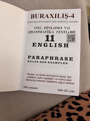 Testlər: Məhsul: İngilis dili “Buraxılış-4” – Paraphrase: Rules & Examples — 3