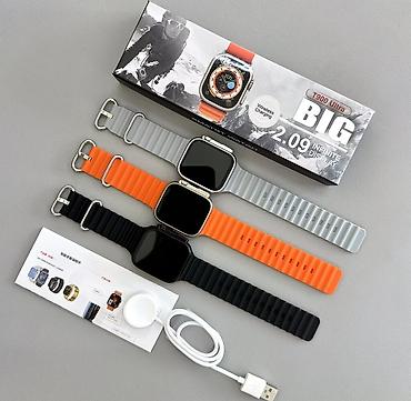 часы apple watch 9: Смарт‑часы T900 Ultra BIG 2.09 - Большой безрамочный дисплей 2.09" — 1