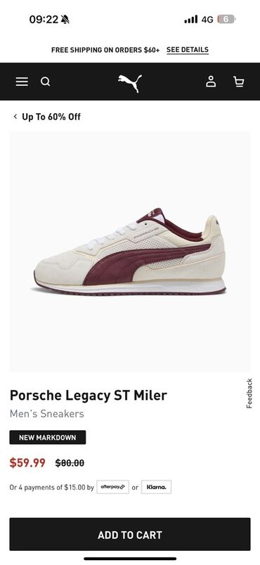 спортивные бриджи мужские: Мужские кроссовки, 42, Puma, Новый, цвет - Белый, Самовывоз