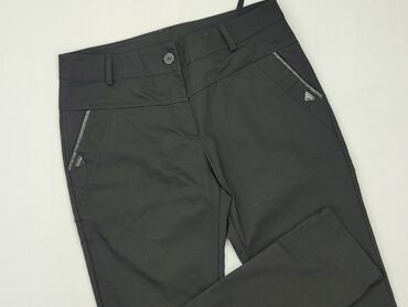 białe dzianinowe spodnie: Material trousers, M (EU 38), condition - Good