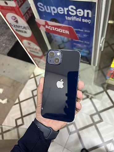 IPhone 13, 128 GB, Midnight, Zəmanət, Kredit, Barmaq izi