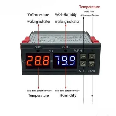Oprema za grejanje: STC 3028 Termostat - Termoregulator temperature i vlage 220V 🌡️ — 3