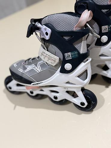İdman və istirahət: Детские раздвижные ролики Decathlon Oxelo Fit Junior (32-35) • — 1