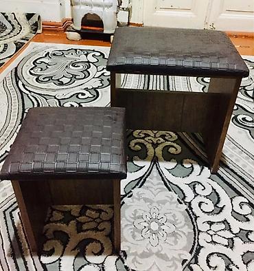 İki ədəd taburet/kiçik oturacaq dəsti. - Ölçülər (təxmini): kvadrat lalafo.az -da İki ədəd taburet/kiçik oturacaq dəsti. - Ölçülər (təxmini): kvadrat
