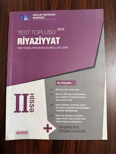 Testlər: Riyaziyyat test toplusu 2 ci hisse