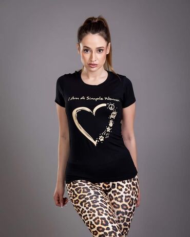 Gornji i donji deo: 2XL (EU 44), 3XL (EU 46), 4XL (EU 48), Leopard, krokodil, zebra, Sa ilustracijom, Geometrijski — 3