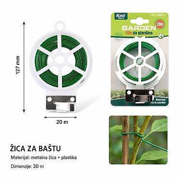 KMT Žica za baštenske vezice zelena 2309011 - Praktična žica za rad u
