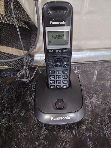 simsiz rabitə: Stasionar telefon Panasonic, Simsiz, İşlənmiş, Ünvandan götürmə — 1