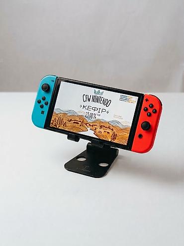 нинтендо: Nintendo Switch oled чипованная (прошитая) встроенная память 64гб+64гб — 1