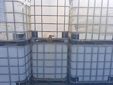 Baklar və çənlər: Bak, Plastik, 1000 l l, İşlənmiş, Ünvandan götürmə — 3