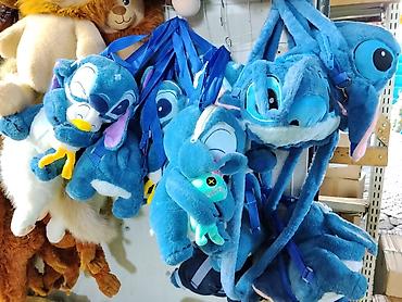 Плюшевые рюкзаки в виде синего инопланетянина (Stitch-стиль). - at lalafo.kg Плюшевые рюкзаки в виде синего инопланетянина (Stitch-стиль). -