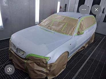 bmw 5: Покрасочно-кузовные работы автомобиля в профессиональной камере. - — 1