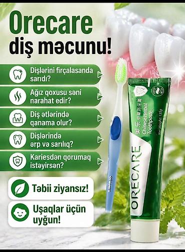 dişlər: Orecare diş məcunu - Çin bitki tərkibli formula (Chinese Herbal — 1