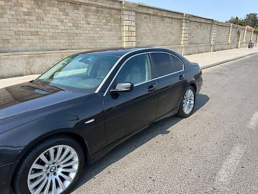 bmw 525i: BMW 7 Series (E65) sedan – qara rəng, Azərbaycan nömrə nişanı — 4
