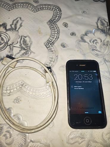 IPhone 4, Б/у, 16 ГБ, Черный, Кабель, 90 %
