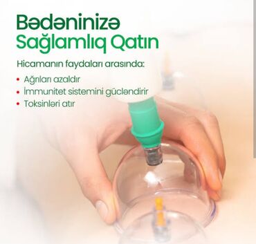 курсы маникюра в баку: Hicama (qanalma-şüşəciklərlə vakuum terapiyası) xidməti. Öz evimdə