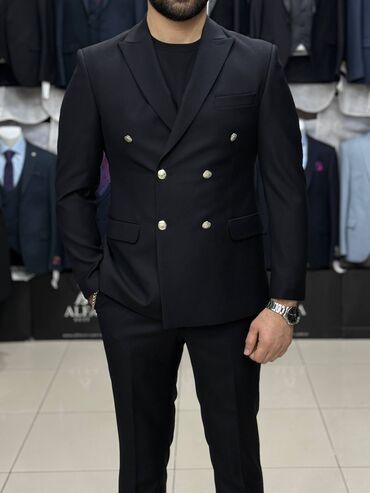 Kostyumlar: Kişi kostyum dəsti - Stil: Klassik, dar kəsim (slim fit) iki düyməli — 5