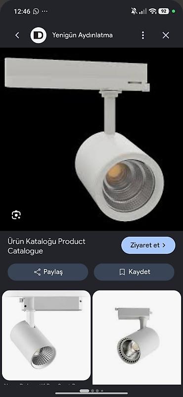 Mağaza/sərgi üçün rels üzərində LED proyektor işıq - Tip: Track light