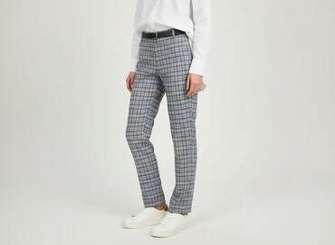 Women's Pants: Material trousers for women, size M